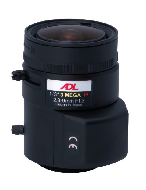 MTV3X2812D   3 Megapixel, 1/3", 2.8~9.0mm,  DC AI, IR-corrective CS-mount Varifocal Lens - CISopto
